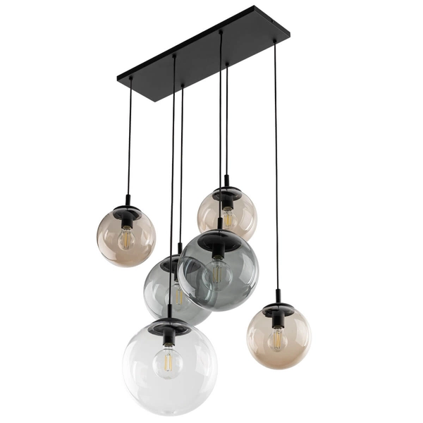 Lampa wisząca nad stół Esme 4819 na belce bubbles multikolor