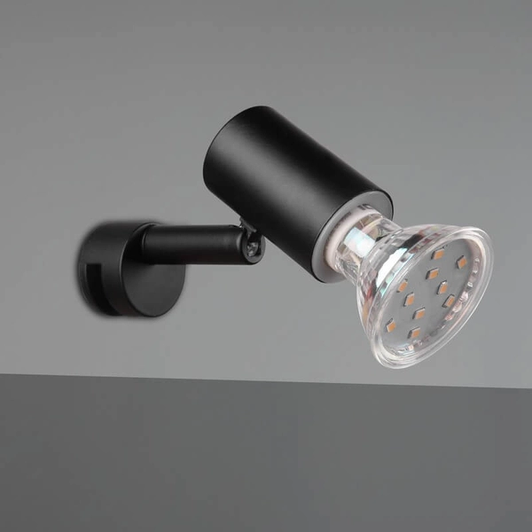 Metalowy kinkiet regulowany LORENZO 283500132 IP44 czarny