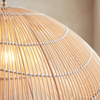 Rattanowy klosz do lampy wiszącej Misra 109203 boho japandi beżowy