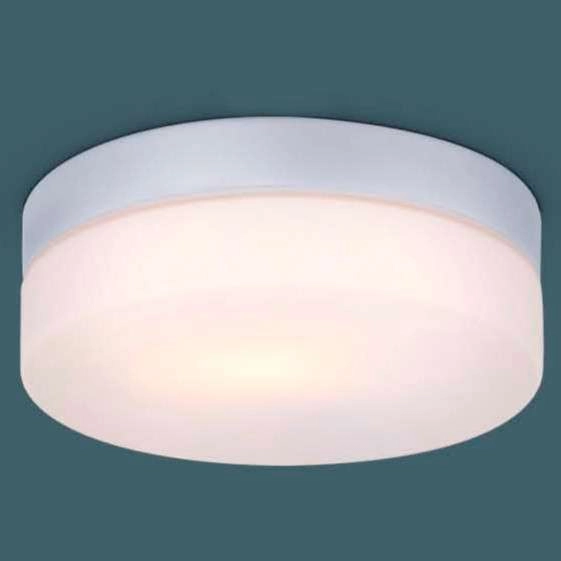 Zewnętrzna LAMPA sufitowa stropowa VRANOS 32111 Globo okrągła OPRAWA do łazienki PLAFON na taras outdoor IP44 biały srebrny