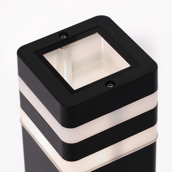 Podłużna lampa ogrodowa Tamiza K-8208 Kaja IP44 słupek metalowa czarna
