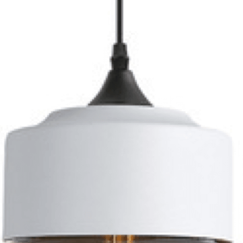 LAMPA wisząca CGORE2WH COPEL loftowa OPRAWA szklany ZWIS tuba biała bursztynowa