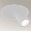 Sufitowa LAMPA wpust YAKUMO 7807 Shilo wpuszczana OPRAWA regulowana tuba metalowa biała