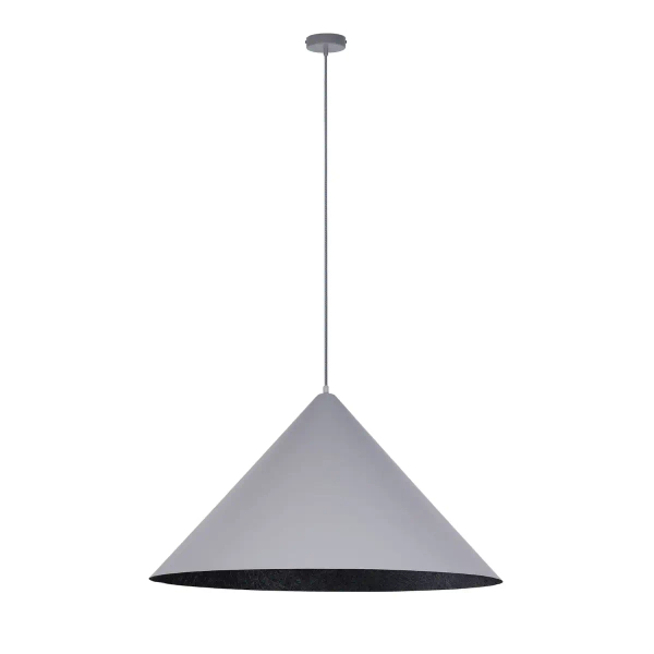 Minimalistyczna lampa zwisająca VESUVIO 41052  stożkowy kompozyt czarny