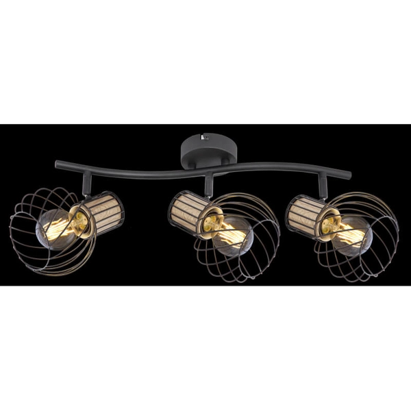 Sufitowa lampa ruchoma Luise 54012-3DS 3-punktowa czarna