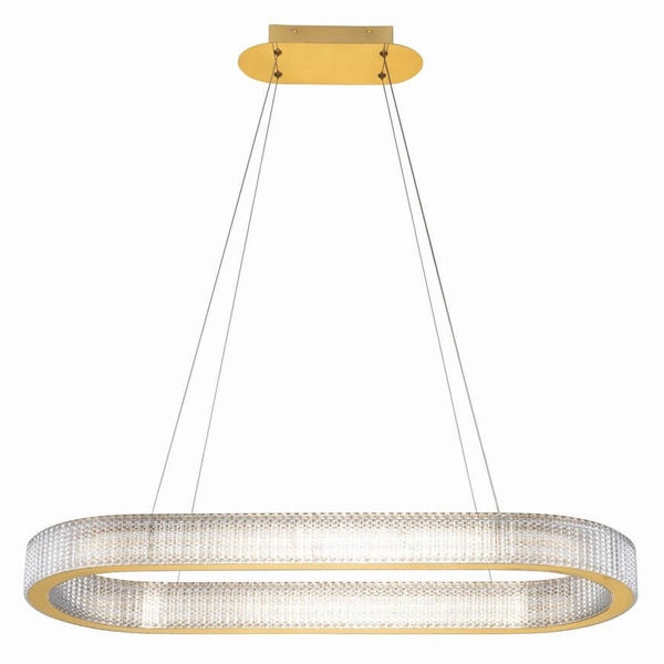 Wisząca lampa glamour YOTAU LE44730 LED 70W 3000K ściemnialna złota