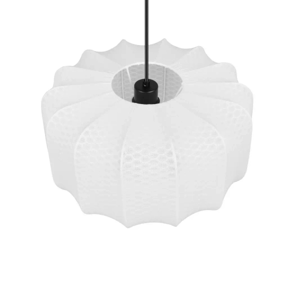 Salonowa lampa wisząca MADELINE R31971901 materiałowa czarny biały