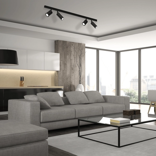 Lampa sufitowa Hudson MLP8797 do salonu metalowa biała