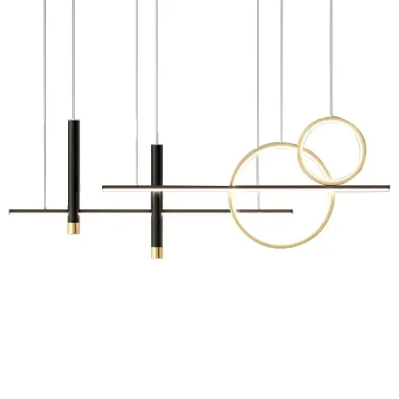 Lampa wisząca Forma CGFORMA390 LED 30W 3000-6000K do salonu złoty czarny