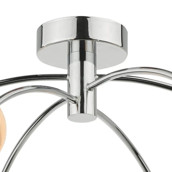 Molekułowa sufitowa lampa Izzy IZZ0650-07 do sypialni kule chrom