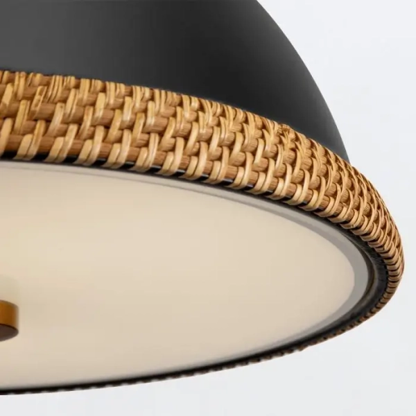 Kopułowa lampa wisząca nad stół Doral QN-DORAL-P-M-BK czarny mosiądz