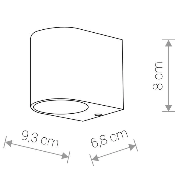 Ścienna LAMPA zewnętrzna NICO 9518 Nowodvorski elewacyjna OPRAWA metalowa IP54 grafitowa