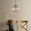 Lampa okrągła wisząca Ripple SP70-RIP8803 do salonu kula różowa brąz