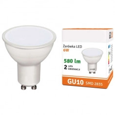 Żarówka LED MDECO SLP1362 GU10 6W 560lm 230V biała zimna