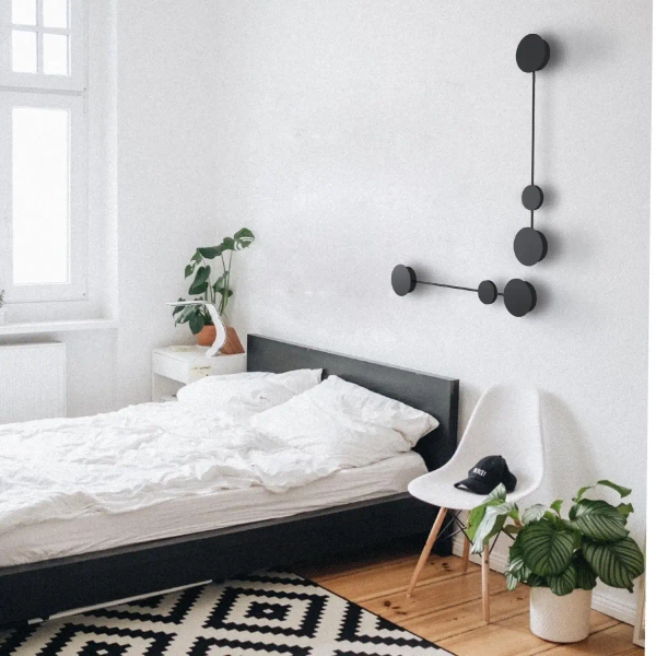 Metalowy kinkiet Clex MW1133-86 Step LED 6W 3000K designerski czarny