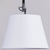 Podłogowa lampa abażurowa Zyta AZ1849+AZ2602 Azzardo salonu czarna biała