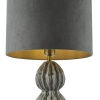 Nocna lampka tkaninowa Lorelai LOR4239 tuba do sypialni szary