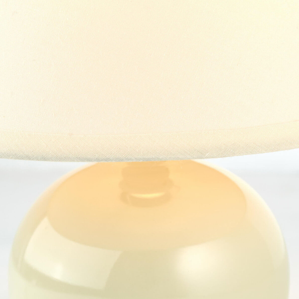 Abażurowa lampka stołowa Primo 61047/28 ceramiczna beżowy