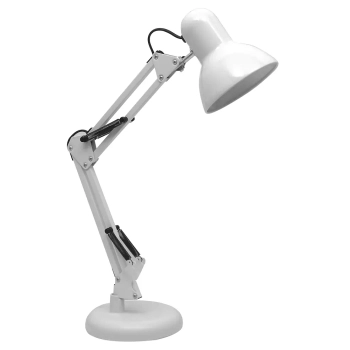 Klasyczna lampa biurkowa NEXA WHITE ML1637 regulowana biała