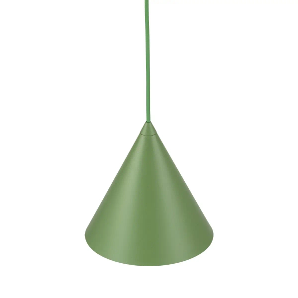 Wisząca lampa stożkowa CONO 10885 do salonu zielony