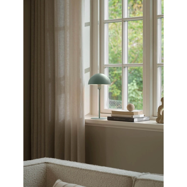 Metalowa lampka stołowa grzybek Ellen 48555013 zielony