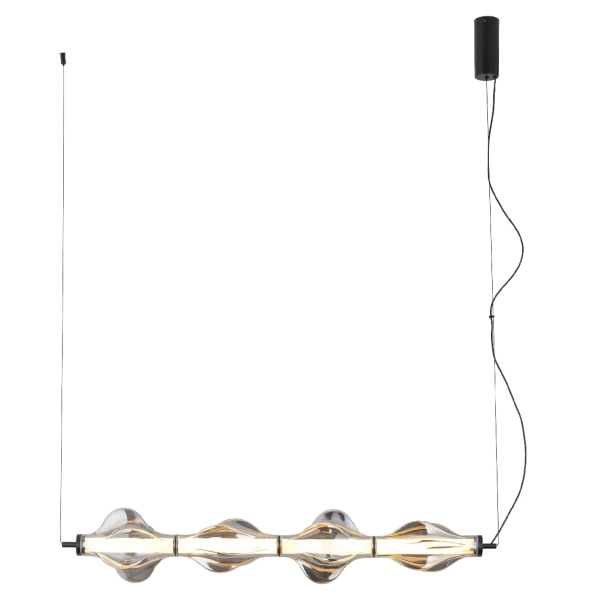 Ledowa podłużna lampa wisząca Elva 18217 LED 30W 3000K grafitowy