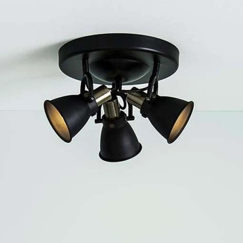 Sufitowa LAMPA industrialna ALTON 107854 Markslojd metalowa OPRAWA plafon reflektorki regulowane czarne