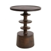 Kawowy stolik BRERA MM001501100412 brązowa drewniana do salonu 45cm