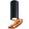 Sufitowa LAMPA plafon 2277110 Candellux metalowa OPRAWA okrągły downlight pierścienie czarne złote