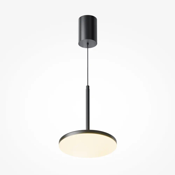 Okrągła lampa wisząca Plato P076PL-L12W3K-B LED 12W 3000K czarna