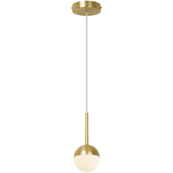 Kulista lampa wisząca do salonu CONTINA 2113153035 mosiądz