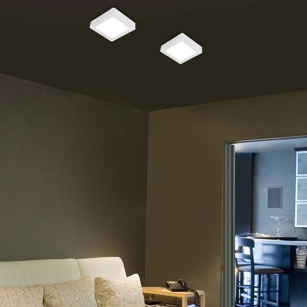 Biała lampa przysufitowa Shaun 3175 LED 18W 4000K do salonu biały