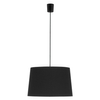 Lampa zwisowa salonowa Maja 1885 TK Lighting pojedyncza z tkaniny czarna