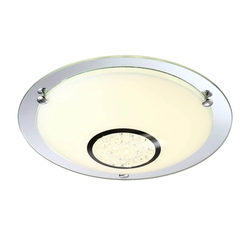 Szklana lampa sufitowa Minako C47125Y-12 Italux LED 12W 4000K okrąg biały