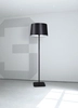 Podłogowa lampa Esso K-4769 prosta do salonu czarna