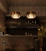 Wisząca LAMPA glamour TREND P0368 Maxlight szklana OPRAWA okrągły ZWIS z kryształkami crystals złoty przezroczysty