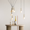 Wisząca lampa kaskada Riu 1121T40 Aldex do salonu molekuły czarna
