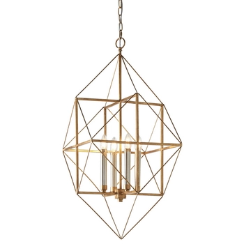 Wisząca lampa druciana L&-180228 Light& na łańcuchu złota