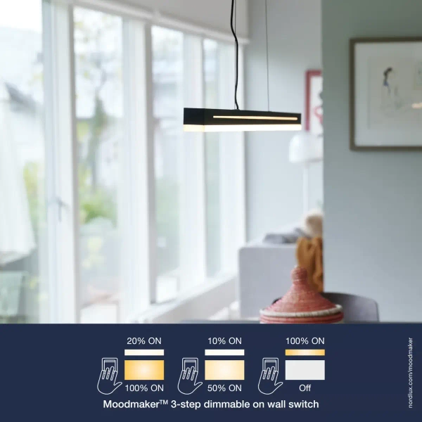 Wisząca lampa belka SKYLAR 2113003003 LED 25W 3000K czarna