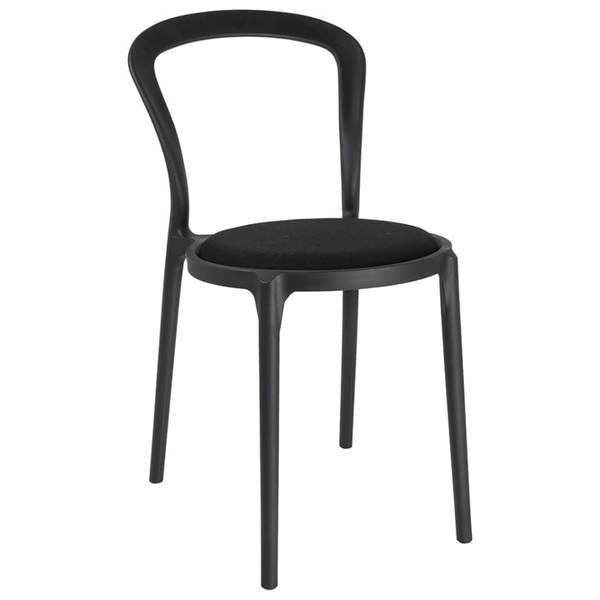 Krzesło do jadalni Slim PP-134A.BLACK do gabinetu czarne