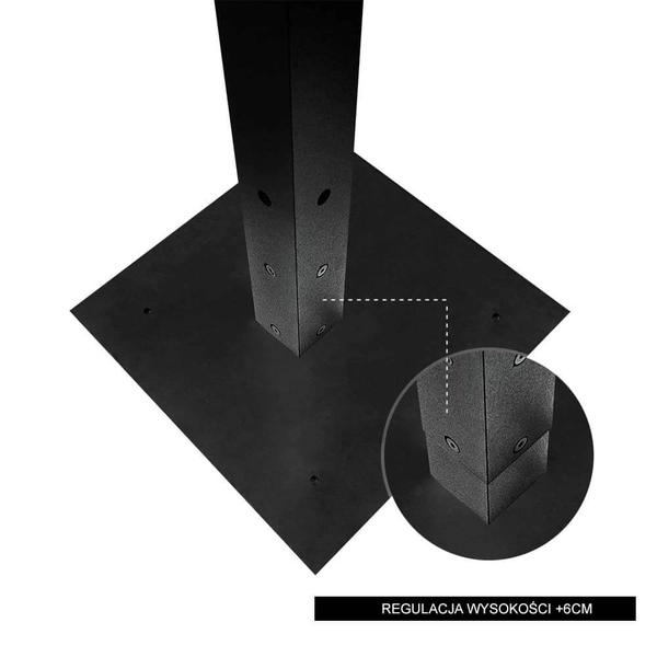 Zewnętrzna lampa stojąca Taketa 9931 Shilo rama IP44 antracyt