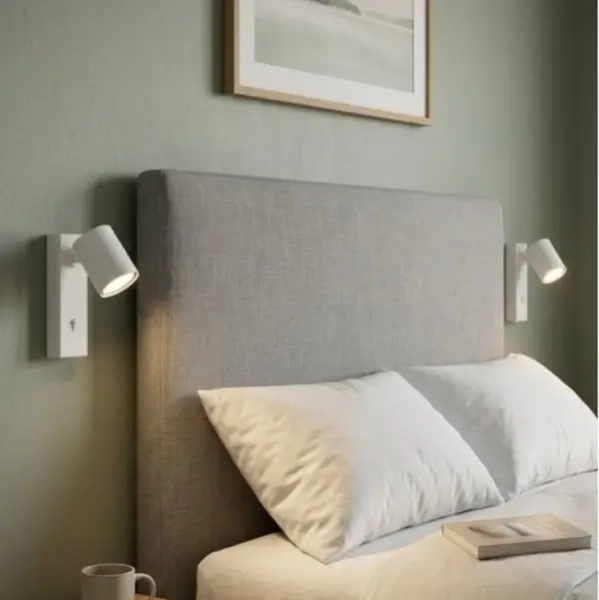 Lampa ścienna regulowana EXO AZ7266 biały 1xGU10 z włącznikiem