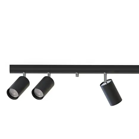 Sufitowa lampa regulowana EYE SPOT 6611 tuba metalowa czarna