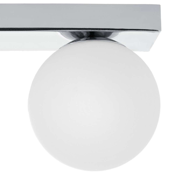 Plafon LAMPA sufitowa MIJA 10761303 Kaspa szklana OPRAWA kule balls na listwie modernistyczne chrom białe