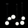 LAMPA wisząca RING MOD013PL-06B Maytoni modernistyczna OPRAWA szklane kule zwis czarny
