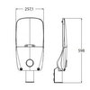 Lampa LED uliczna Blaupunkt LU148NW+FA1M+WSO1M+SO4M 148W barwa biała 