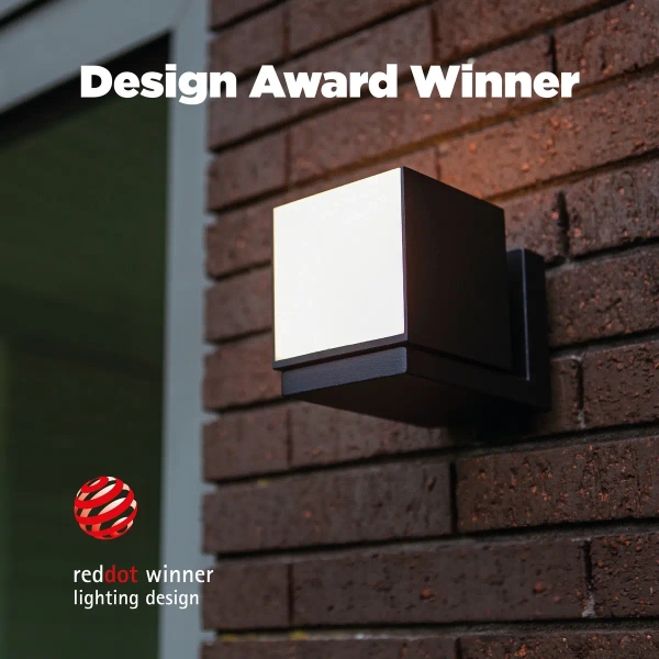 Elewacyjna LAMPA kinkiet CUBA 5193803012 Lutec kwadratowa OPRAWA metalowa LED 12W 3000K ścienna IP54 czarna