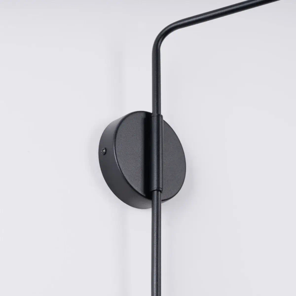Lampa ścienna na wysięgniku NOX SL.1697 z wtyczką regulowana czarna