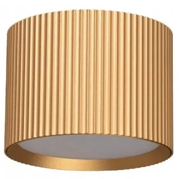 Ryflowana lampa sufitowa GISELE CGGISELEGD okrągła tuba złota