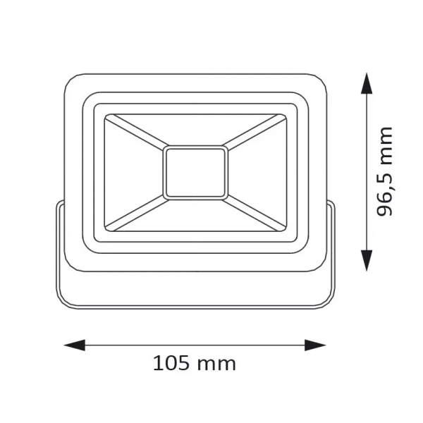 Regulowany naświetlacz zewnętrzny 312440 LED 10W 4000K IP65 czarny